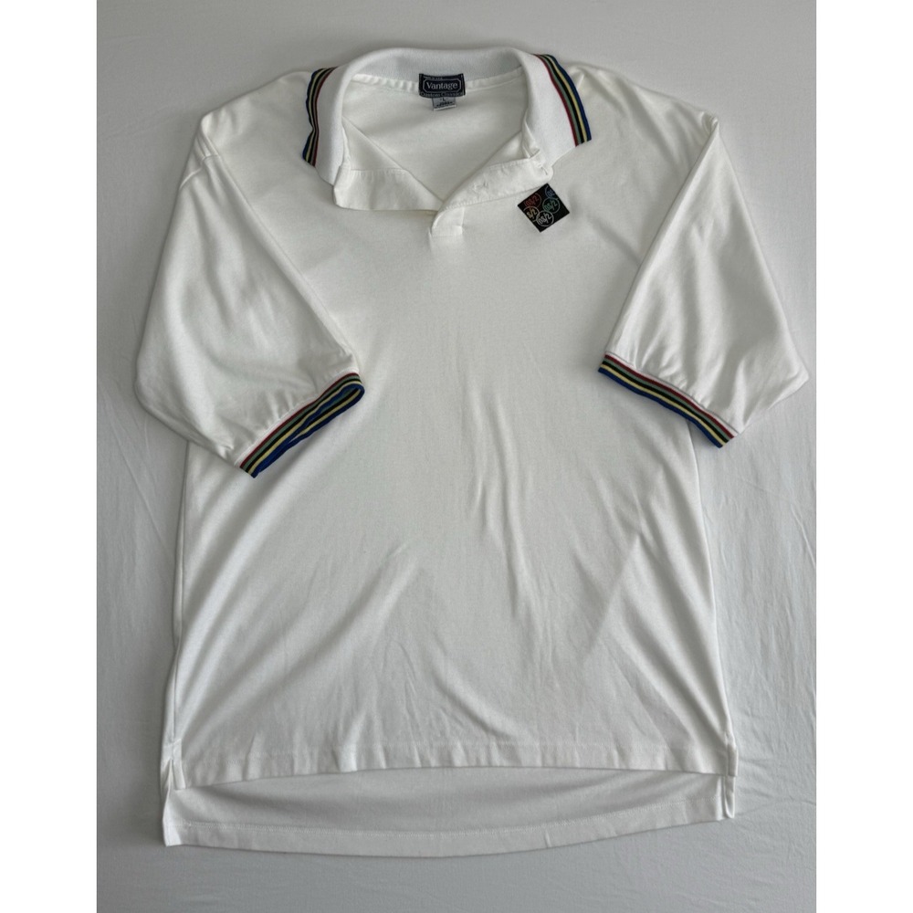 Vantage Custom Classics Men's IBM OS/2 Polo Shirt L Combed Cotton Made in USA